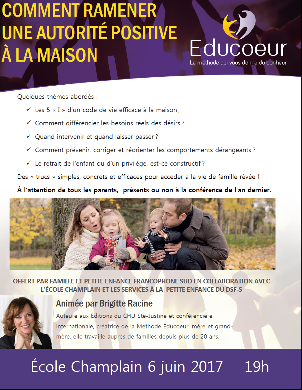 Conférence de Brigitte Racine